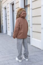 Зимняя куртка-парка Mila Nova К-401 терракот — изображение 5
