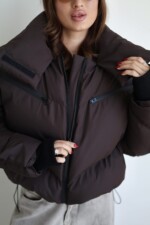 Зимняя куртка Mila Nova К-405 шоколад — изображение 4