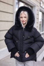 Зимняя куртка Mila Nova К-394 черный