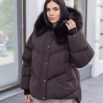 Зимняя куртка Mila Nova К-394 шоколад