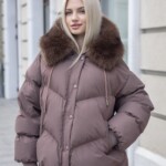 Зимняя куртка Mila Nova К-394 капучино