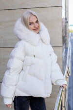 Зимняя куртка Mila Nova К-394 белый