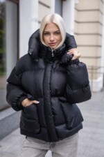 Зимняя куртка-пуфер Mila Nova К-396 черный