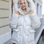 Зимняя куртка Mila Nova К-397 белый