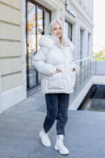 Зимняя куртка Mila Nova К-397 белый — изображение 2