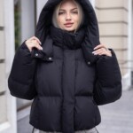 Зимняя куртка-пуфер Mila Nova К-399 черный