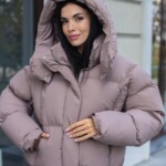 Зимняя куртка-пуфер Mila Nova К-399 капучино