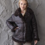 Зимняя куртка Mila Nova К-403 шоколад