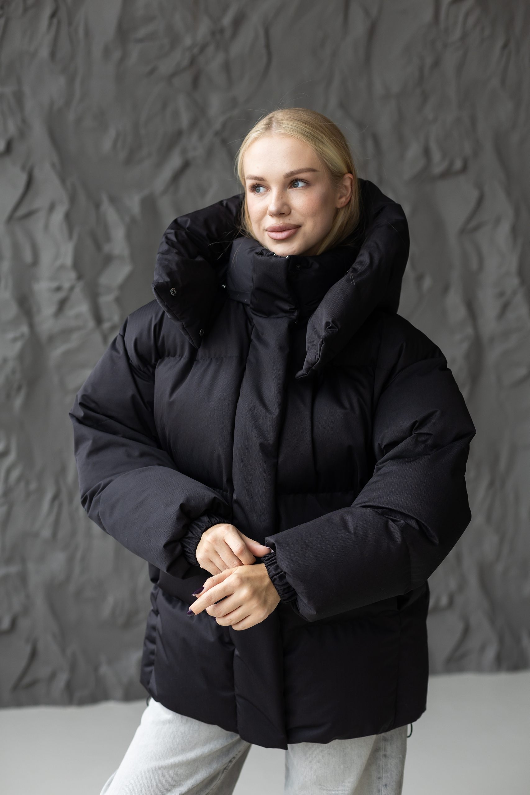 Зимняя куртка Mila Nova К-404 черный
