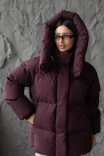 Зимняя куртка Mila Nova К-404 бордо — изображение 6