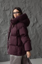 Зимняя куртка Mila Nova К-404 бордо — изображение 2