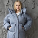 Зимняя куртка Mila Nova К-404 серый