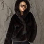 Зимняя шуба Mila Nova ПВ-407 темно-сшоколадный