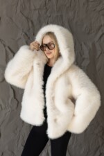 Зимняя шуба Mila Nova ПВ-407 белый